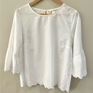H&M 100% cotton, white shirt
